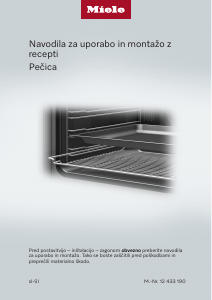 Priročnik Miele H 2851 BP Pečica