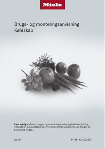 Brugsanvisning Miele K 31242 UiF-1 Køleskab