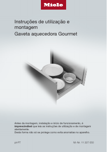 Manual Miele ESW 7010 125 Gala Ed Gaveta de aquecimento