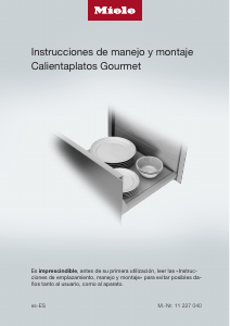 Manual de uso Miele ESW 7010 125 Gala Ed Cajón calentador