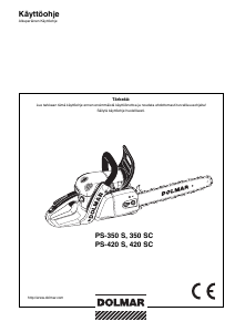 Käyttöohje Dolmar PS-350 SC Ketjusaha
