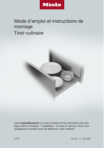 Mode d’emploi Miele ESW 7010 125 Gala Ed Tiroir chauffant