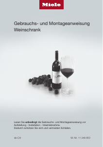 Bedienungsanleitung Miele KWT 7112 iG 125 Gala Ed Weinklimaschrank
