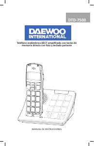 Mode d’emploi Daewoo DTD-7500 Téléphone sans fil