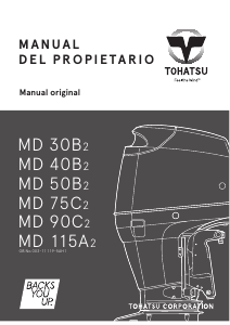 Manual de uso Tohatsu MD75C2 Motor fuera de borda