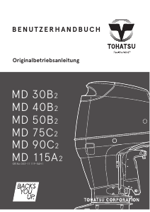 Bedienungsanleitung Tohatsu MD90C2 Aussenborder