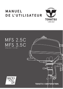 Mode d’emploi Tohatsu MFS 25C Moteur hors-bord