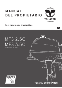 Manual de uso Tohatsu MFS 25C Motor fuera de borda