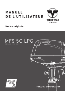 Mode d’emploi Tohatsu MFS 5C-LPG (EU Model) Moteur hors-bord