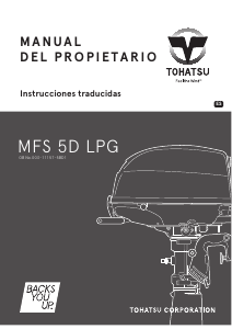 Manual de uso Tohatsu MFS 5D-LPG Motor fuera de borda