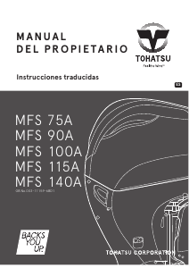 Manual de uso Tohatsu MFS 75A (EU Model) Motor fuera de borda