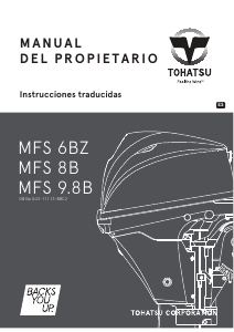 Manual de uso Tohatsu MFS 8B (EU Model) Motor fuera de borda