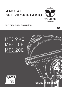 Manual de uso Tohatsu MFS15E Motor fuera de borda