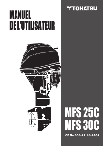 Mode d’emploi Tohatsu MFS2.5B Moteur hors-bord