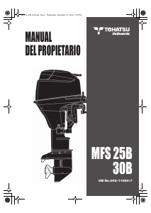 Manual de uso Tohatsu MFS2.5B Motor fuera de borda