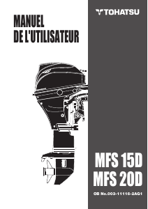 Mode d’emploi Tohatsu MFS20D Moteur hors-bord
