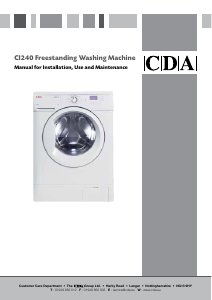 Manual CDA CI240 Washing Machine