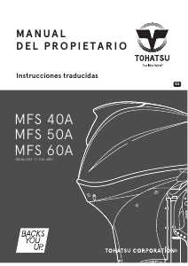 Manual de uso Tohatsu MFS60A Motor fuera de borda