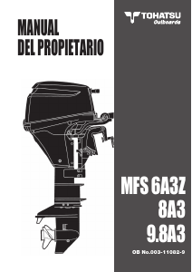 Manual de uso Tohatsu MFS8A3 Motor fuera de borda
