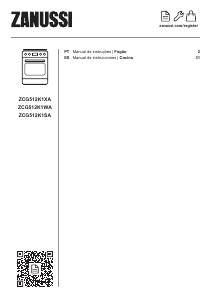 Manual de uso Zanussi ZCG512K1SA Cocina