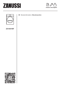 Bedienungsanleitung Zanussi ZZ14941WF Waschmaschine