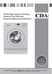 Manual CDA CI370 Washing Machine