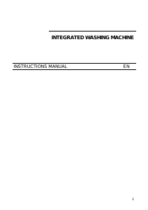 Manual CDA CI394 Washing Machine