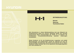 Bedienungsanleitung Hyundai H-1 (2015)
