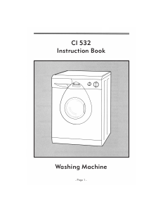 Manual CDA CI532 Washing Machine
