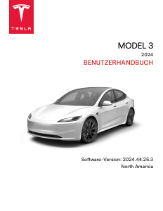 Bedienungsanleitung Tesla Model 3 (2024)