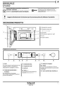 Priručnik Hotpoint MN 314 IX HA Mikrovalna pećnica