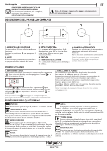 Manuale Hotpoint FA2 844 JH IX HA Forno