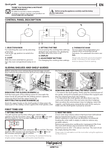 Kullanım kılavuzu Hotpoint FA5 841 JH BL HA Fırın