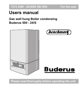 Manual Buderus 500-24/S Gas Boiler