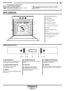 Priročnik Hotpoint FI6 871 SC IX HA Pečica