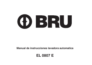 Manual de uso BRU EL 0807 E Lavadora