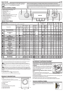 Manual Hotpoint AQD1072D 697 EU/B N Mașină de spalat cu uscator