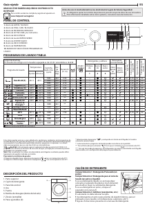 Manual de uso Hotpoint NM11 845 WS A EU N Lavadora