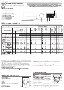 Manual de uso Hotpoint NM11 846 WS A EU N Lavadora