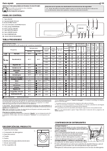 Manual de uso Hotpoint NS1044CWKEU N Lavadora