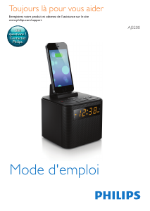 Réveil Digital Led aspect Bois 21 cm
