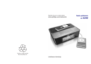 Rokasgrāmata Philips AJ4200 Radio modinātājs