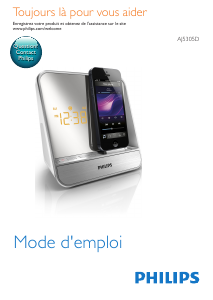Mode d’emploi Philips AJ5305D Radio-réveil