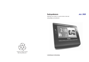 Rokasgrāmata Philips AJL308 Radio modinātājs