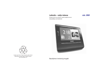 Vadovas Philips AJL308 Radijo laikrodis su žadintuvu