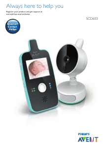 Kullanım kılavuzu Philips SCD603 Bebek telsizi