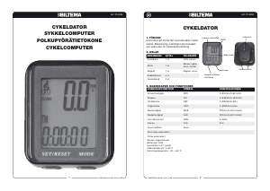 Brugsanvisning Biltema 27-0004 Cykelcomputer