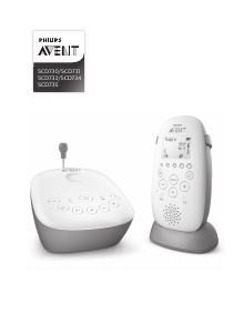 Návod Philips SCD731 Avent Detský monitor