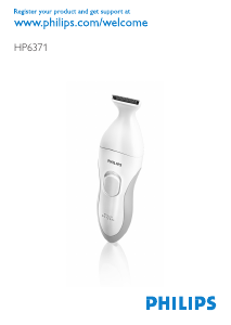Brugsanvisning Philips HP6371 Bikini Perfect Bikini trimmer