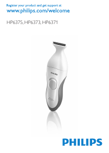 Kasutusjuhend Philips HP6375 Bikini Perfect Bikiinitrimmer